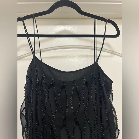NWT Zara Sequin Beaded Fringe Dress - Picture 13 of 16